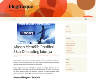 Blogtheque.net(Create a blog) Screenshot