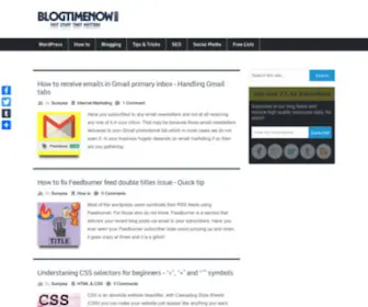 Blogtimenow.com(Blog time now) Screenshot