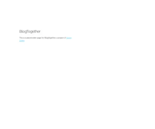 Blogtogether.org(Website about blog) Screenshot