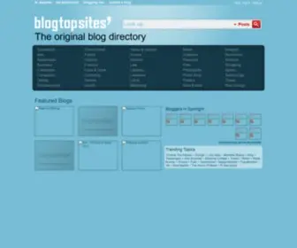 Blogtopsites.com(Blog Top Sites) Screenshot