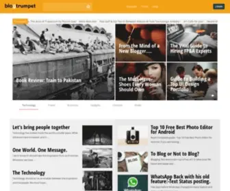 Blogtrumpet.com(Discover Blogging) Screenshot