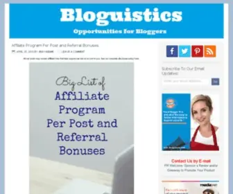 Bloguistics.com(Bloguistics) Screenshot