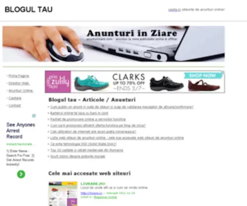 Blogultau.ro(BLOGUL TAU Anunturi online) Screenshot