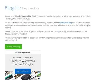 BlogVille.us(Blog Directory) Screenshot