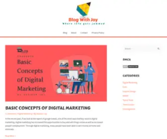 BlogwithJoy.com(Blog With Joy) Screenshot