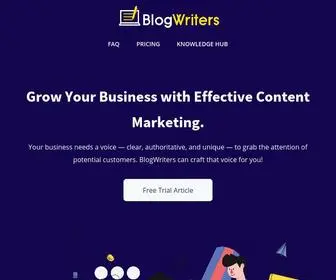 Blogwriters.io(Blog Writers) Screenshot