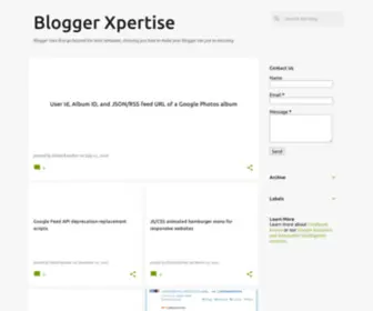 BlogXpertise.com(Blogger Xpertise) Screenshot