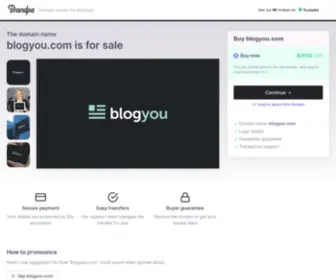 Blogyou.com(Document everything you need with this stylish domain name "BlogYou") Screenshot