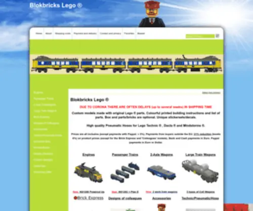 Blokbricks.com(Buy Online Lego Technic Train Mindstorms Pneumatic) Screenshot