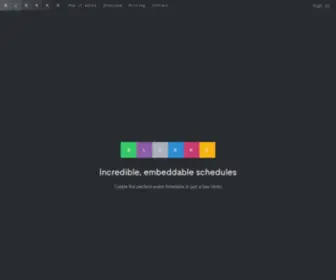Blokks.co(Incredible, embeddable schedules) Screenshot