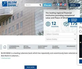 Blombank.com(BLOM BANK) Screenshot