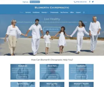 Blomerthchiropractic.com(Blomerth Chiropractic) Screenshot