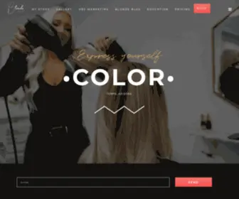 Blondebyceann.com(An upscale hair salon) Screenshot