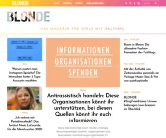 Blonde.de(Für Girls mit Haltung) Screenshot