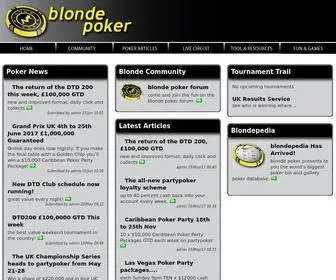 Blondepoker.com Screenshot