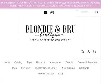 Blondieandbru.com(Blondie & Bru) Screenshot