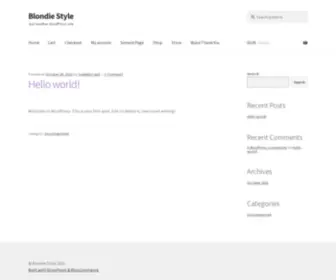 Blondiestyle.com(Just another WordPress site) Screenshot