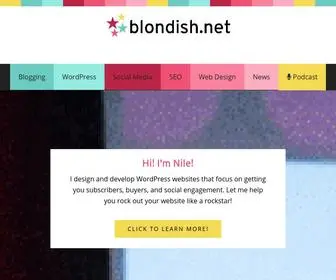 Blondish.net(Helping You Rock Out Your Website Like A Rockstar) Screenshot