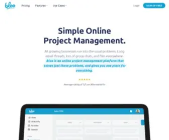 Bloo.io(Simple Project Management System) Screenshot