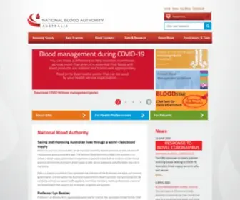 Blood.gov.au(National Blood Authority) Screenshot