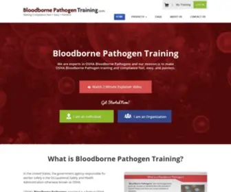 Bloodbornepathogentraining.com(Bloodborne Pathogen Training) Screenshot