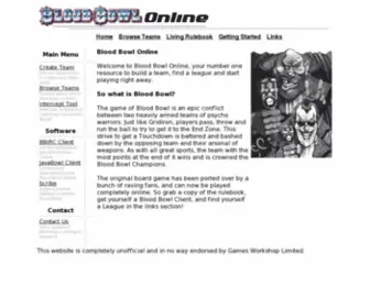 Bloodbowlonline.com(Blood Bowl Online) Screenshot