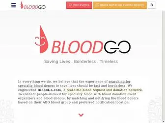 Bloodgo.com(Saving Lives) Screenshot