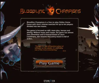 Bloodlinechampions.com(Bloodline Champions) Screenshot