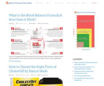 Bloodpressureremedies.org(This blog) Screenshot