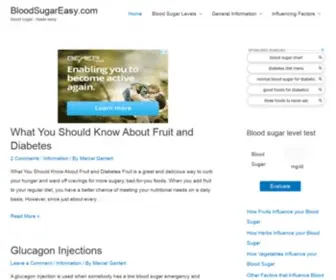 Bloodsugareasy.com(Blood sugar) Screenshot