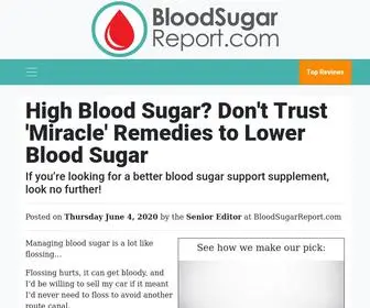 Bloodsugarreport.com(Blood Sugar Report) Screenshot