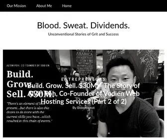 Bloodsweatdividends.com(Blood) Screenshot