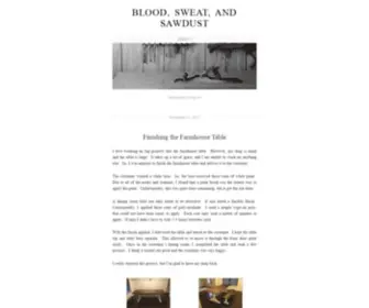 Bloodsweatsawdust.com(Blood, Sweat, and Sawdust) Screenshot