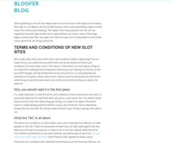 Blooferland.com(Bloofer Blog) Screenshot