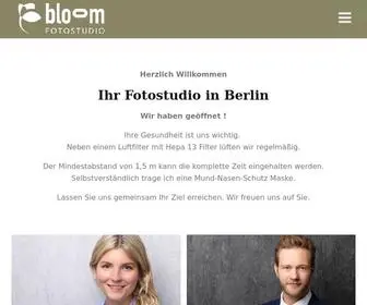 Bloom-Fotostudio.de(Professionelle Bewerbungsfotos & Businessfotos) Screenshot