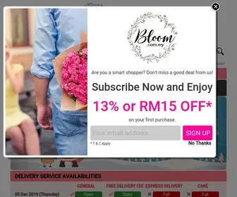 Bloom.com.my(Florist in KL) Screenshot