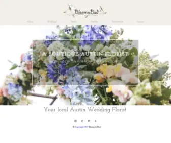 Bloomandbud.com(Austin Wedding Florist) Screenshot