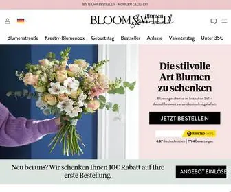 Bloomandwild.de(Die stilvolle Art Blumen zu schenken) Screenshot