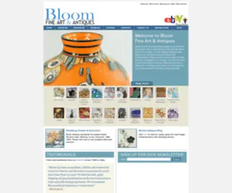 Bloomantiques.com(View Bloom Antiques collection of antique and vintage porcelain and pottery including) Screenshot