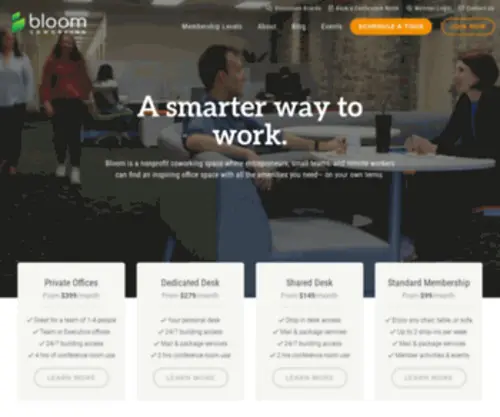 Bloomcoworking.org(Bloom Coworking) Screenshot