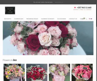 Bloomdefleur.com.cy(Flower Shop in Limassol) Screenshot