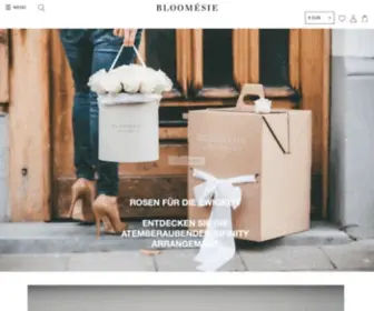 Bloomesie.de(Infinity Rosen & Flowerboxen zum Valentinstag verschenken) Screenshot