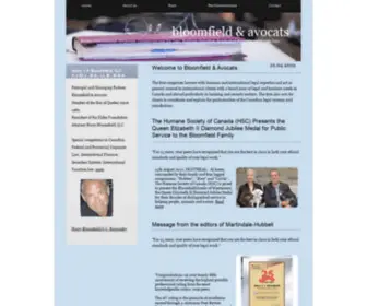 Bloomfieldandassociates.ca(Bloomfield & Avocats) Screenshot