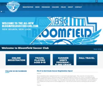 Bloomfieldsoccerclub.com(Bloomfield Soccer Club) Screenshot