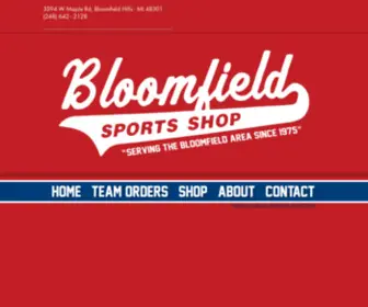 Bloomfieldsportsshop.com(Bloomfield Sports Shop) Screenshot