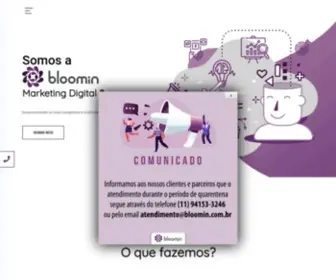 Bloomin.com.br(Agência de Marketing Digital) Screenshot