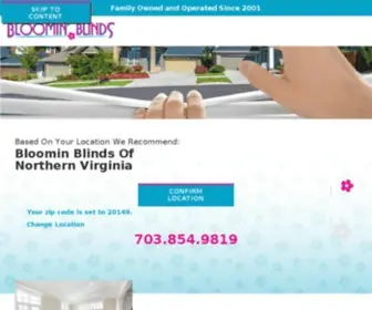 Bloominblinds.com(Custom Window Treatments & Repairs) Screenshot