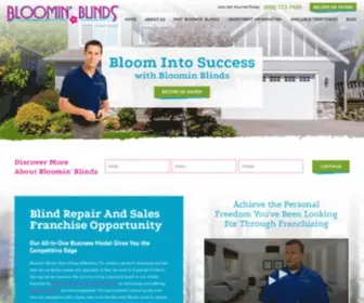 Bloominblindsfranchise.com(Bloomin' Blinds Franchise Development) Screenshot
