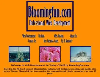 Bloomingfun.com(Professional Web Development for Today's World) Screenshot