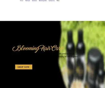 Bloominghaircare.com(Blooming Hair care) Screenshot